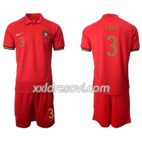 Portugal Pepe 3 Domaći Dječji Komplet Dresovi za Nogomet Euro 2020 (+ kratke hlače)